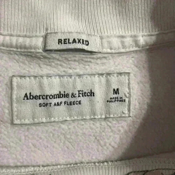 Abercrombie & Fitch Relaxed
Soft A&F Fleece White Graffiti Size M - Picture 5 of 6